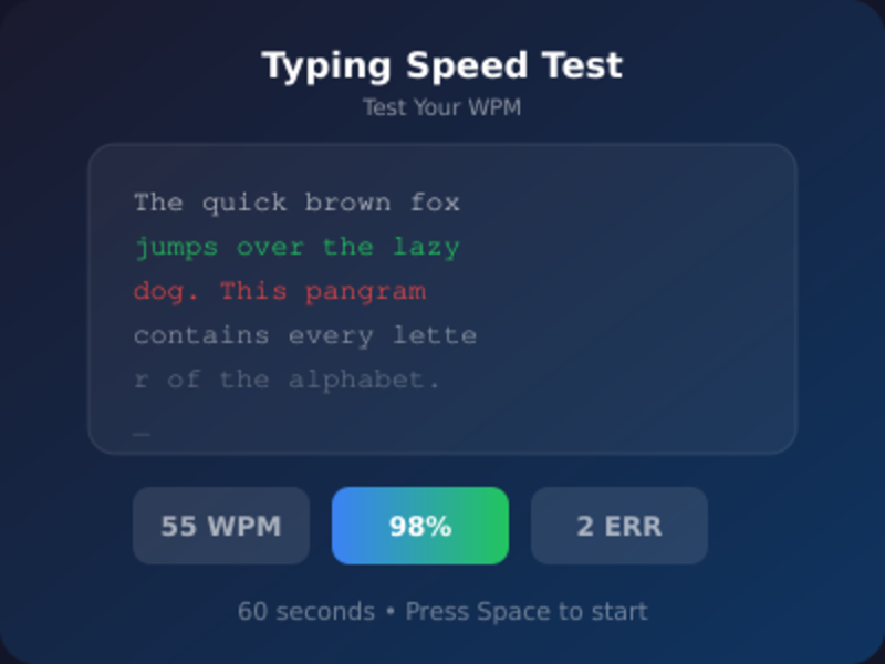 Typing Speed Test game thumbnail